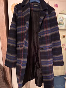 Luxusní kabát s vlnou vel 38/40 - 2