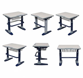 Dětský rostoucí psací stůl tmavě modrý - 2