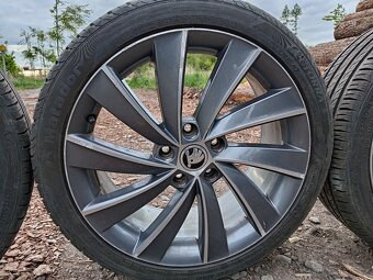 Originál ALU kola Škoda Octavia R18 + letní pneu - 2