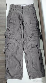 Kapsáčové kalhoty khaki - 2