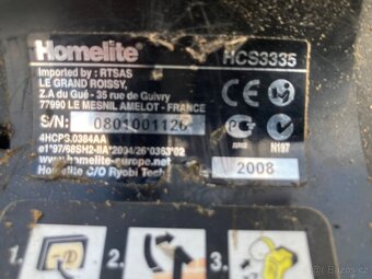 Motorová pila Homelite HCS3335, k opravě - 2