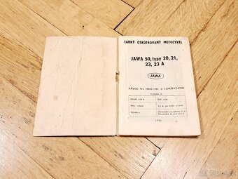 Návod na obsluhu JAWA 20, 21, 23, 23 A, č.1 - 2