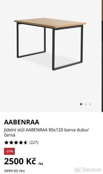Jídelní stúl Jysk Aabenraa - 2