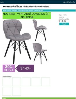 Prodám židle 3ks málo používané - 2