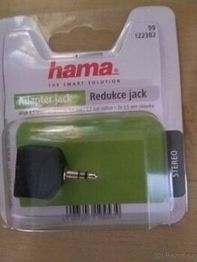 Adaptér Hama 2x 3.5 mm jack na 3.5 mm zásuvka - 2