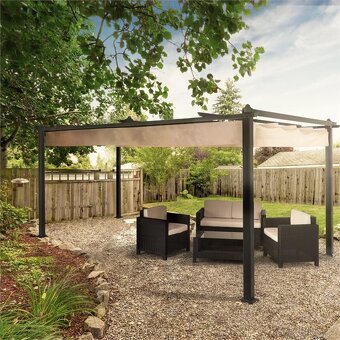 Pergola 3x4 m antracit - 2