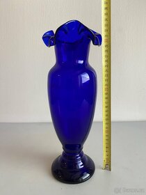 Váza kobaltové modré zabarvení - 2