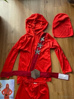 Kostým Červený ninja 130/140 - 2