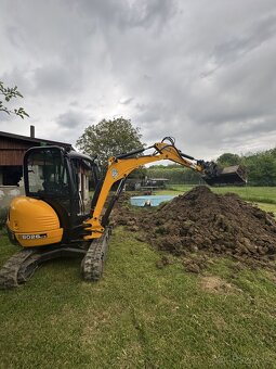 zemní a výkopové práce minibagrem 2.8t - 2