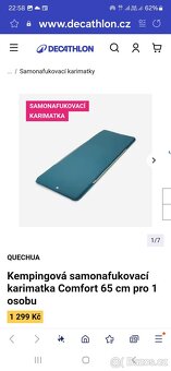 Samonafukovací karimatka Quechua - 2