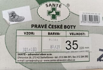 Kotníkové boty, Santé ,vel. 35 - 2