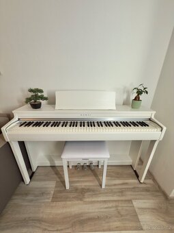 Kawai CN201 Premium Satin White + židle - 2