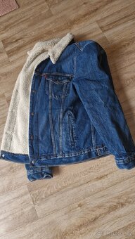 Zateplená džínová bunda Levis L - 2
