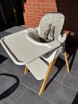 Rostoucí židle STOKKE STEPS bílá, nohy dub OAK - 2