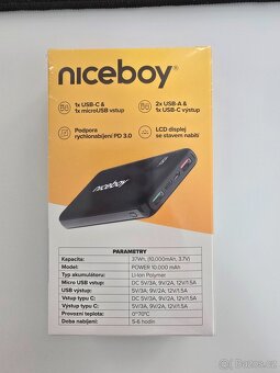 Niceboy powerbanka 10.000 mAh Fast Charge + PD 3.0 - 2