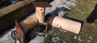 Budka pro sýkorky, EKO nátěr, masivní dřevo, ruční originál - 2