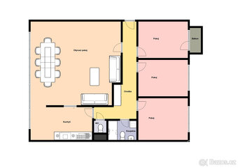 Pronájem krásného bytu 4+kk/B/PS,107 m2, Praha 5 - Smíchov, - 2