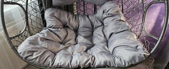 Závěsné křeslo houpací zahradní - 2