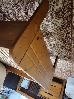 2x dřevěná postel 190x80 s polohovatelnými rošty - 2