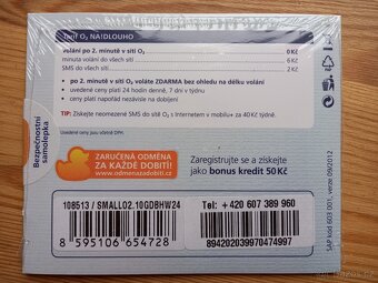 Předplacená O2 karta - 2