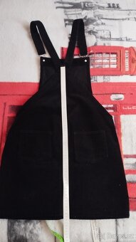 Manšestrová sukně s laclem - 2