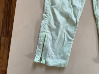 Zelenkavé/mint kratší džíny/kraťasy, vel 164, 13-14 let, HM - 2