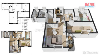 Prodej bytu 3+1, 67 m², Úpice, ul. Regnerova - 2