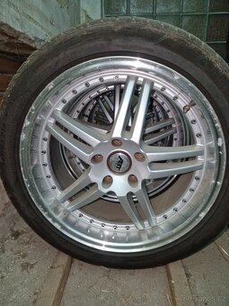 Alu kola 5x112 r19,letni pneu 245/45 - 2