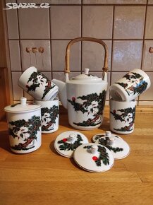 Čajový čínský servis, porcelán - 2