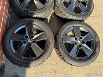 Alu 16" 5x112 škoda ILIAS BLACK zimní 92% O3 TOP - 2
