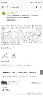 Zimní výběhová deka 130 cm 200g - 2