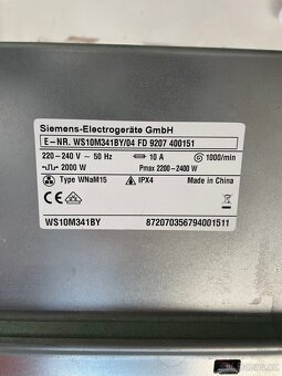 Díly na pračku Siemens - Bosch - 2