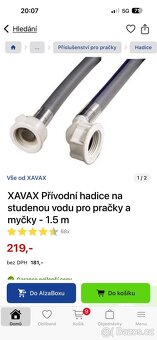 Nová hadice napouštějí k pračce nebo myčce - 2