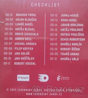 HC DYNAMO PARDUBICE - Nabízím hokejové kartičky z roku 2021. - 2