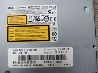 DVD±RW vypalovačka DVDRW LG GH22NS40, SATA - 2