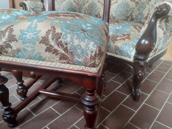 Starožitna sofa 2 křesla - 2