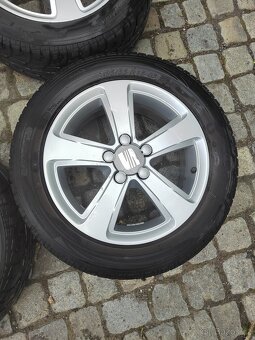 Prodám orig alu 15 Seat Ibiza 5x100 ET 43 letní pneu - 2