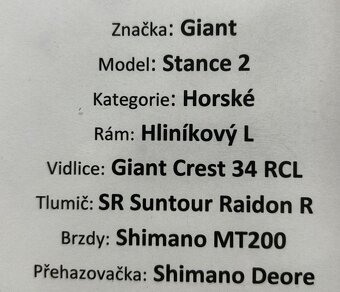 Giant Stance 2 - Celoodpružené Vel L/2 - 2