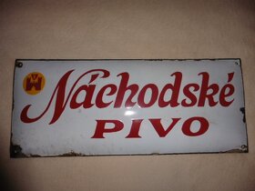 Pivní sklo, půllitry, třetinky, pivovarské cedule. - 2