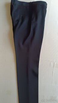 Černé kalhoty - slim fit vel.48 - 2
