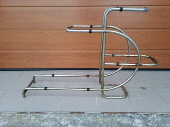 chrom - chromovaný květinový stojan - stolek THONET - 2