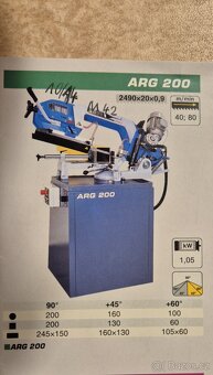 pásová pila na kov Pilous - 2