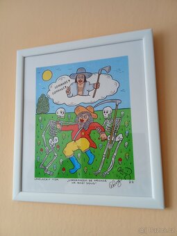 František Ringo Čech.Obraz-Lomikarovi se nechce na boží soud - 2