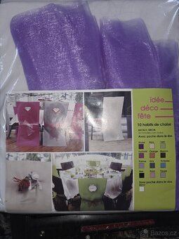 Jednorázové svatební potahy - 2