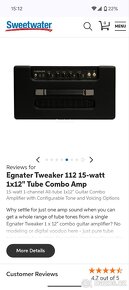 PRODÁM CELOLAMPOVÉ KYTAROVÉ KOMBO EGNATER TWEAKER - 2