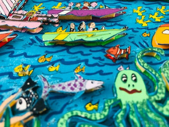 James Rizzi Originální 3D - Život u vody - 1993 - AP XVIIIL - 2
