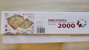 Puzzle mapy České republiky 2000ks - 2