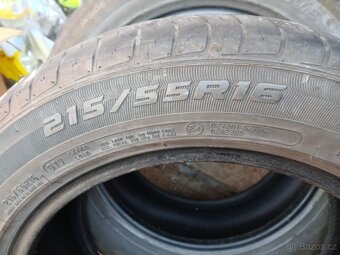 dve letni 215/55 R16 se vzorkem 4,5mm - 2