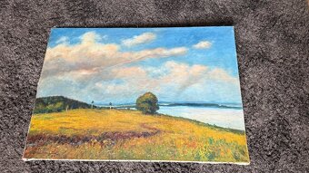 Velký obraz malíře Ota Bubeníček 56.rozm. 100x70 cm - 2