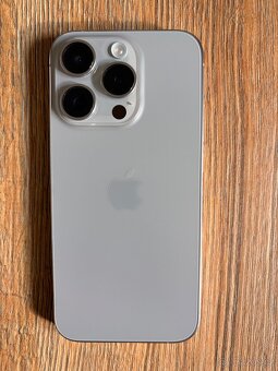 Prodám iPhone 15 pro 128g natural titan 14900 - 2
